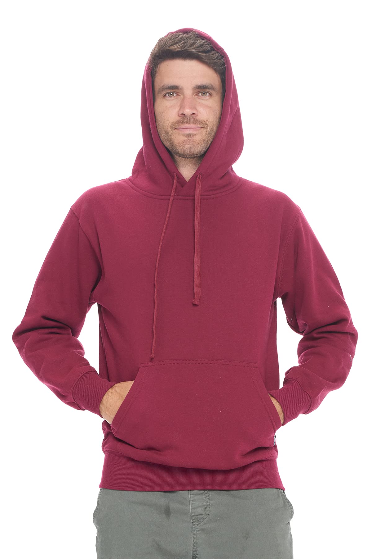 PROGO USA Men’s Casual Pullover Hoodie, Heavyweight Kangaroo Pocket Pullover Sweatshirt for Men - Image 5