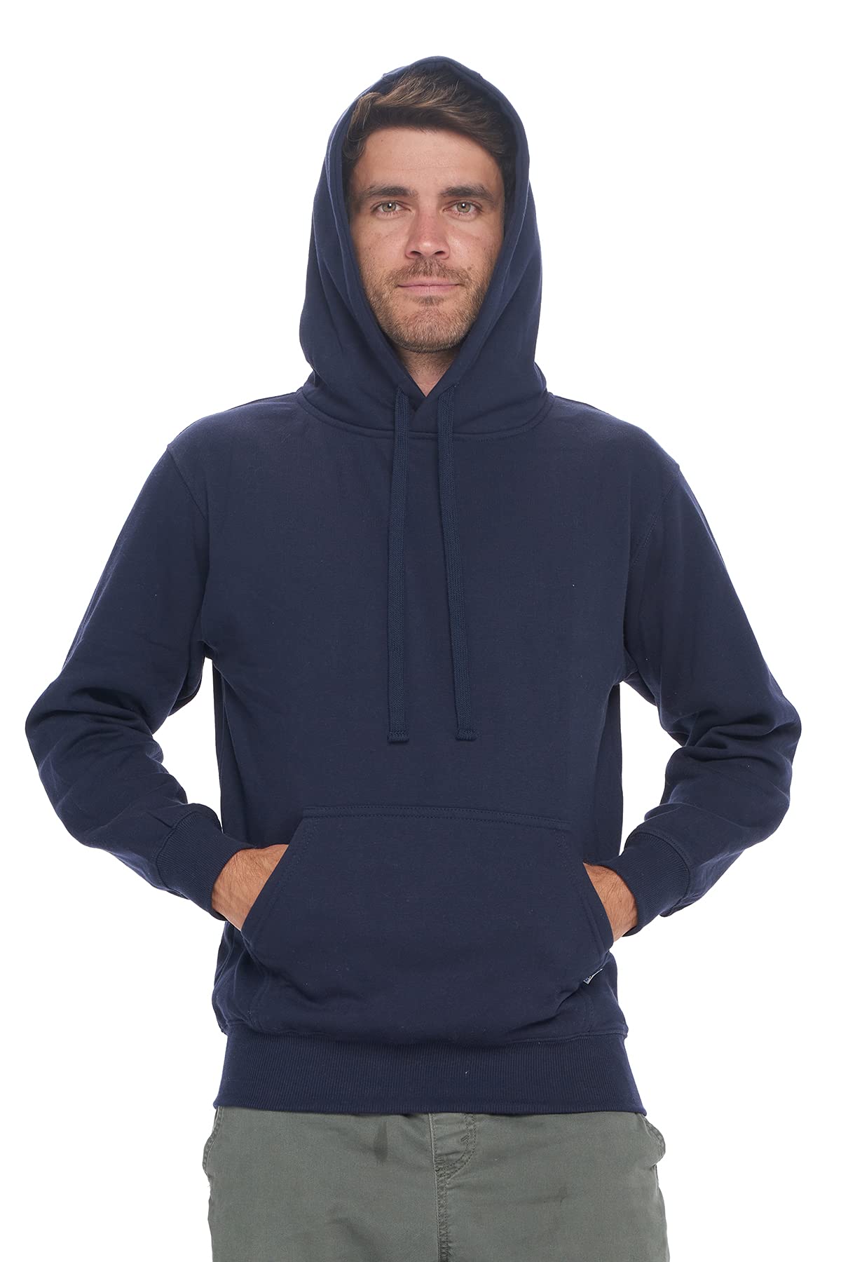 PROGO USA Men’s Casual Pullover Hoodie, Heavyweight Kangaroo Pocket Pullover Sweatshirt for Men - Image 5