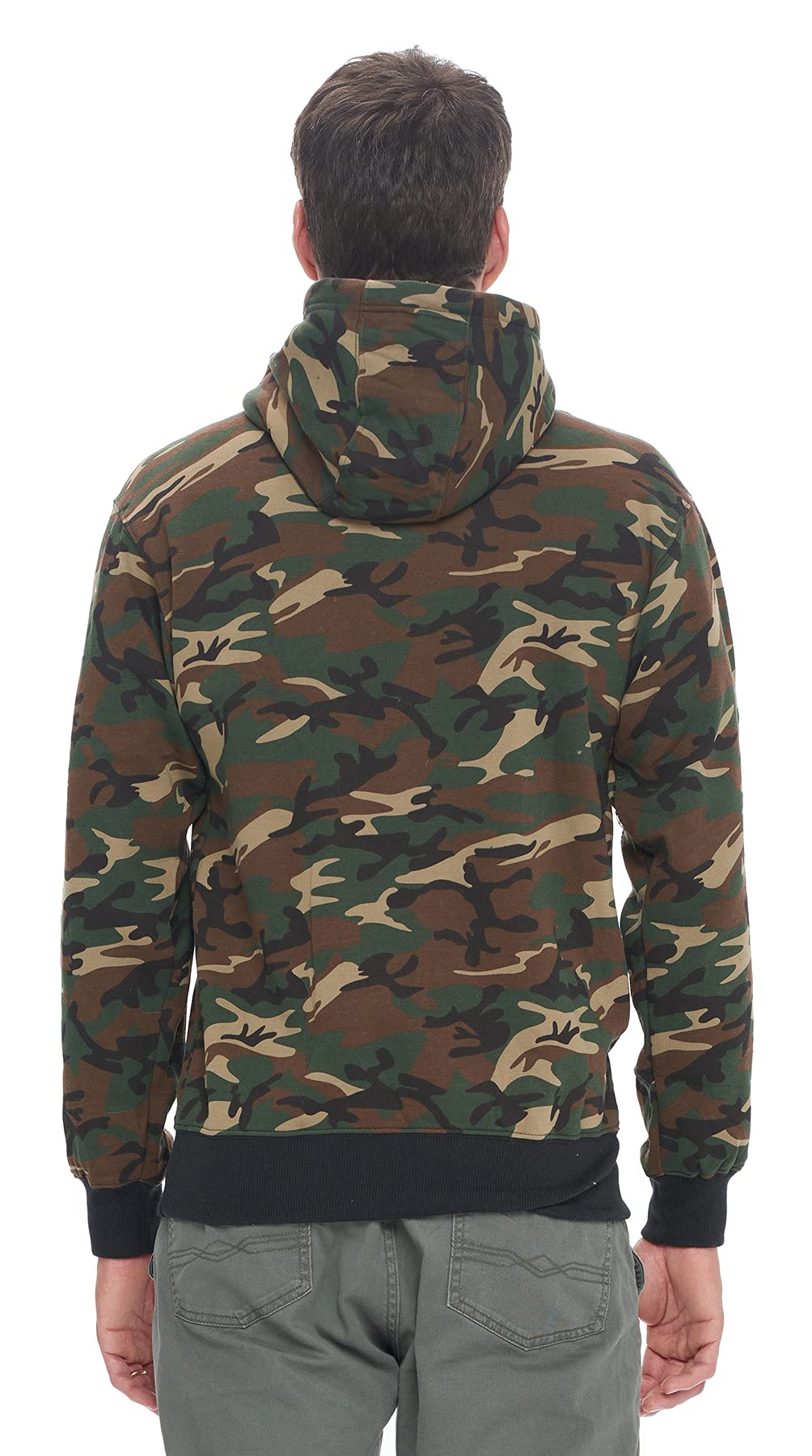 PROGO USA Men’s Casual Pullover Hoodie, Heavyweight Kangaroo Pocket Pullover Sweatshirt for Men - Image 3