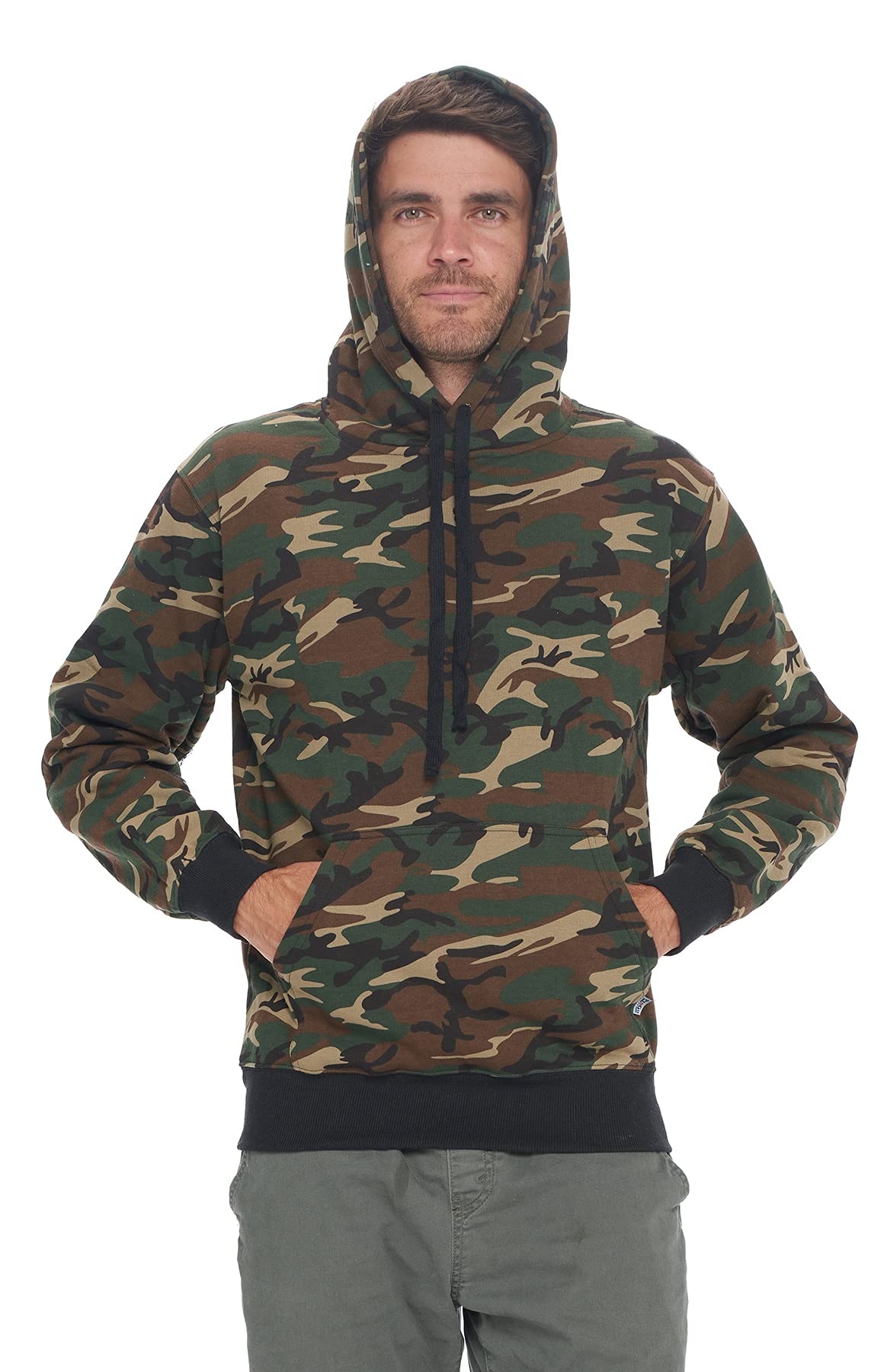 PROGO USA Men’s Casual Pullover Hoodie, Heavyweight Kangaroo Pocket Pullover Sweatshirt for Men - Image 5