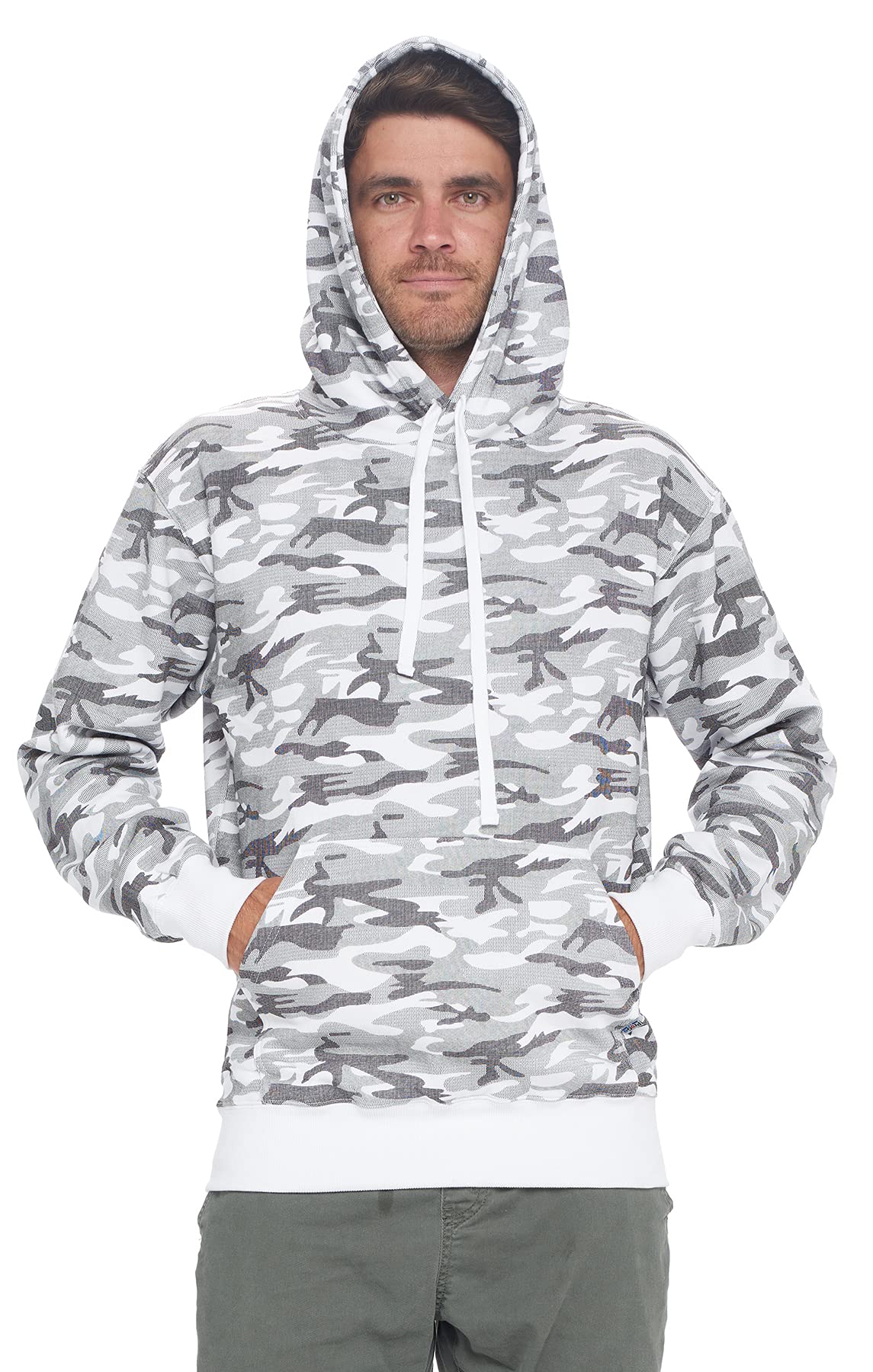 PROGO USA Men’s Casual Pullover Hoodie, Heavyweight Kangaroo Pocket Pullover Sweatshirt for Men - Image 5