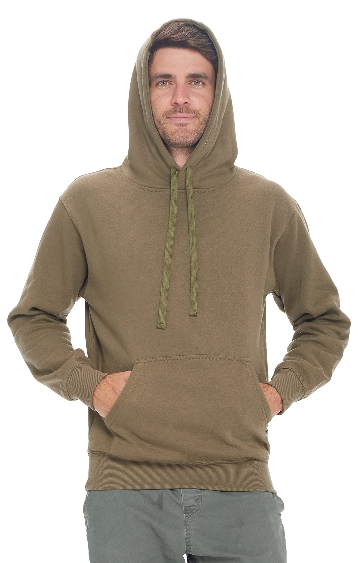 PROGO USA Men’s Casual Pullover Hoodie, Heavyweight Kangaroo Pocket Pullover Sweatshirt for Men - Image 5