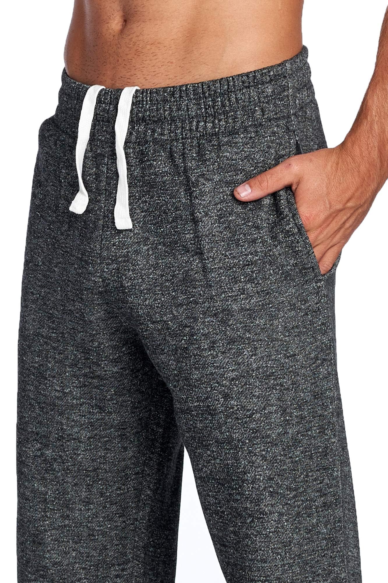 PROGO USA Men's Closed Bottom Casual Relaxed Fit Fleece Sweatpants with Elastic Waist - Image 5