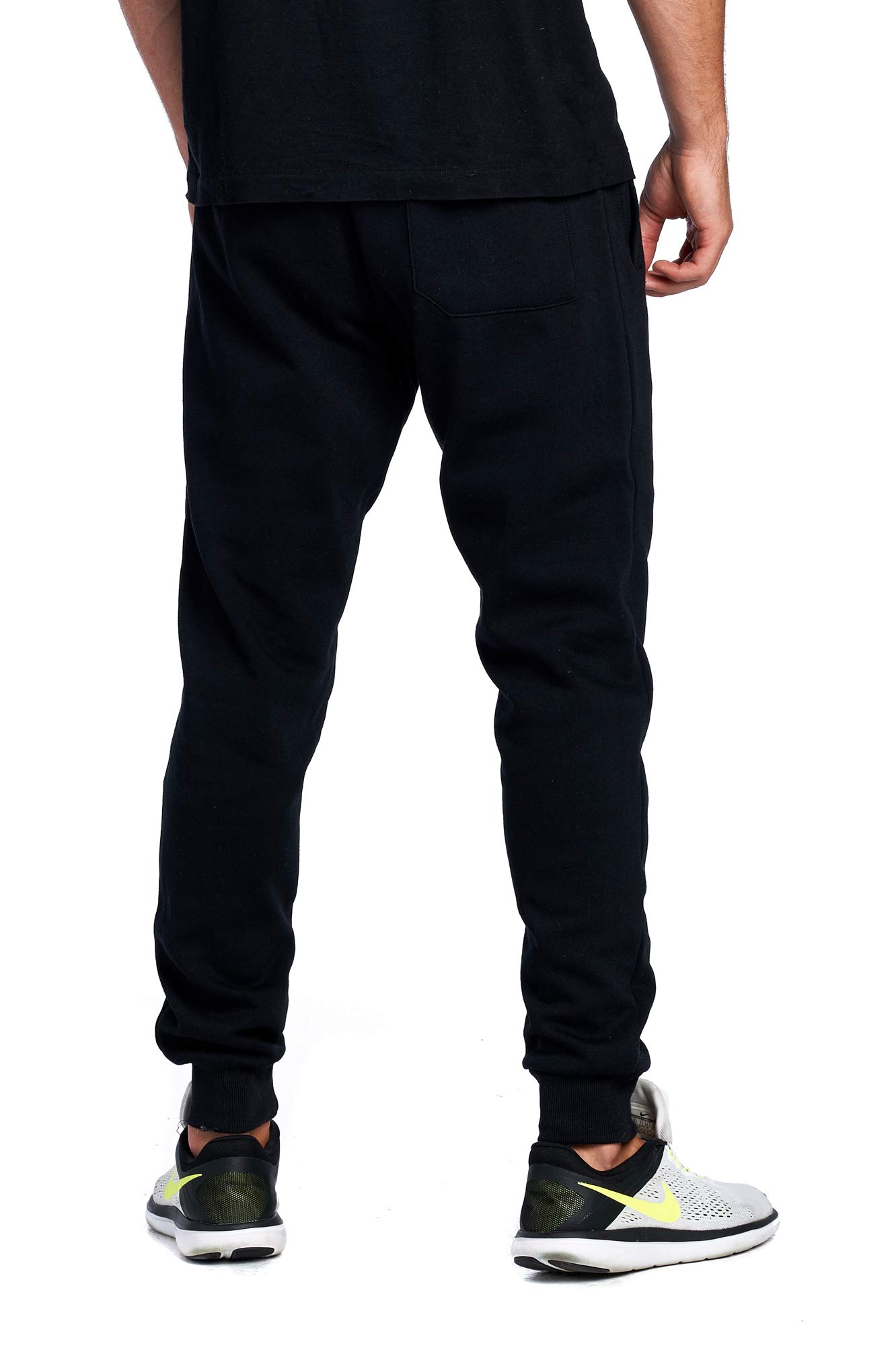 PROGO USA Men's Joggers Sweatpants Basic Fleece Marled Jogger Pant Elastic Waist - Image 4