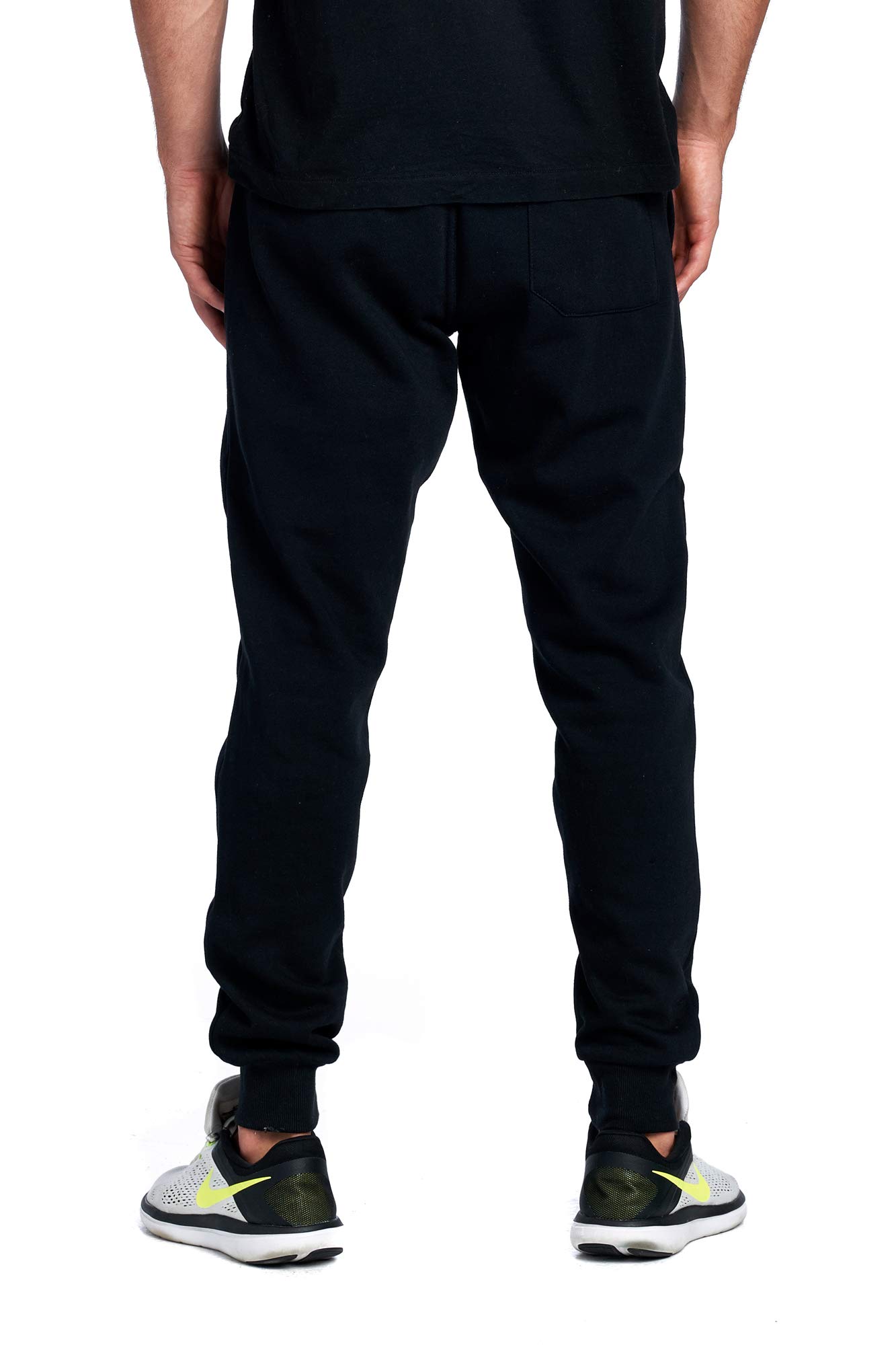 PROGO USA Men's Joggers Sweatpants Basic Fleece Marled Jogger Pant Elastic Waist - Image 5