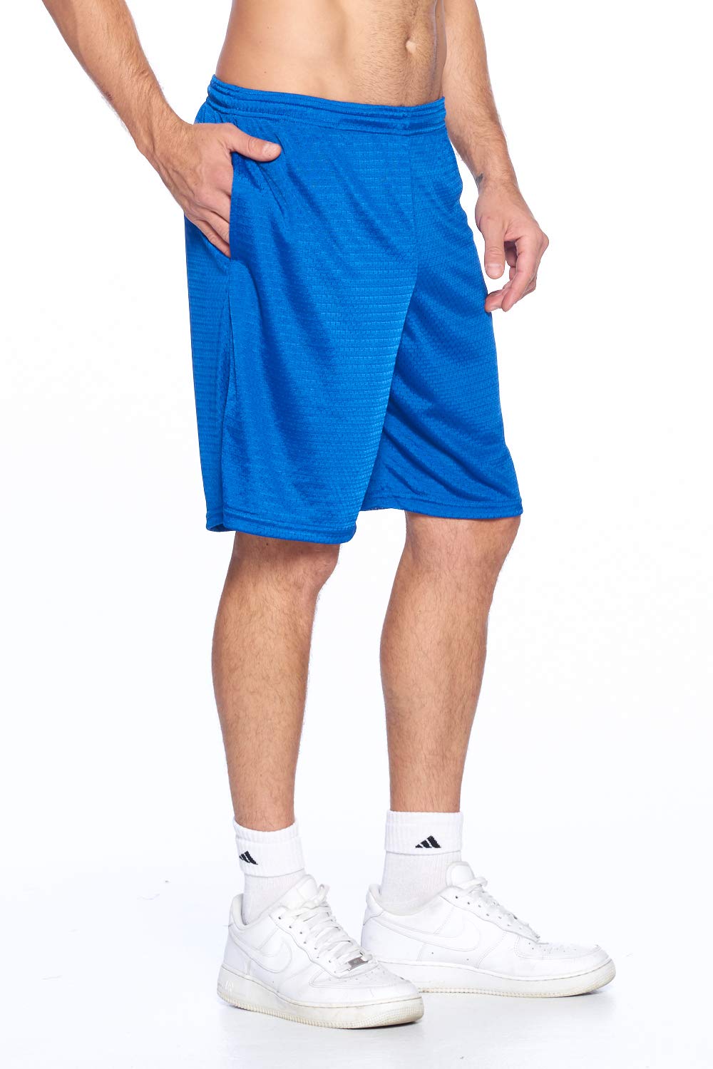 PROGO USA Men's Mesh Shorts with Pockets - Lightweight Fashion - Gym Workout Basketball Running Yoga - Moisture Wicking - Image 3