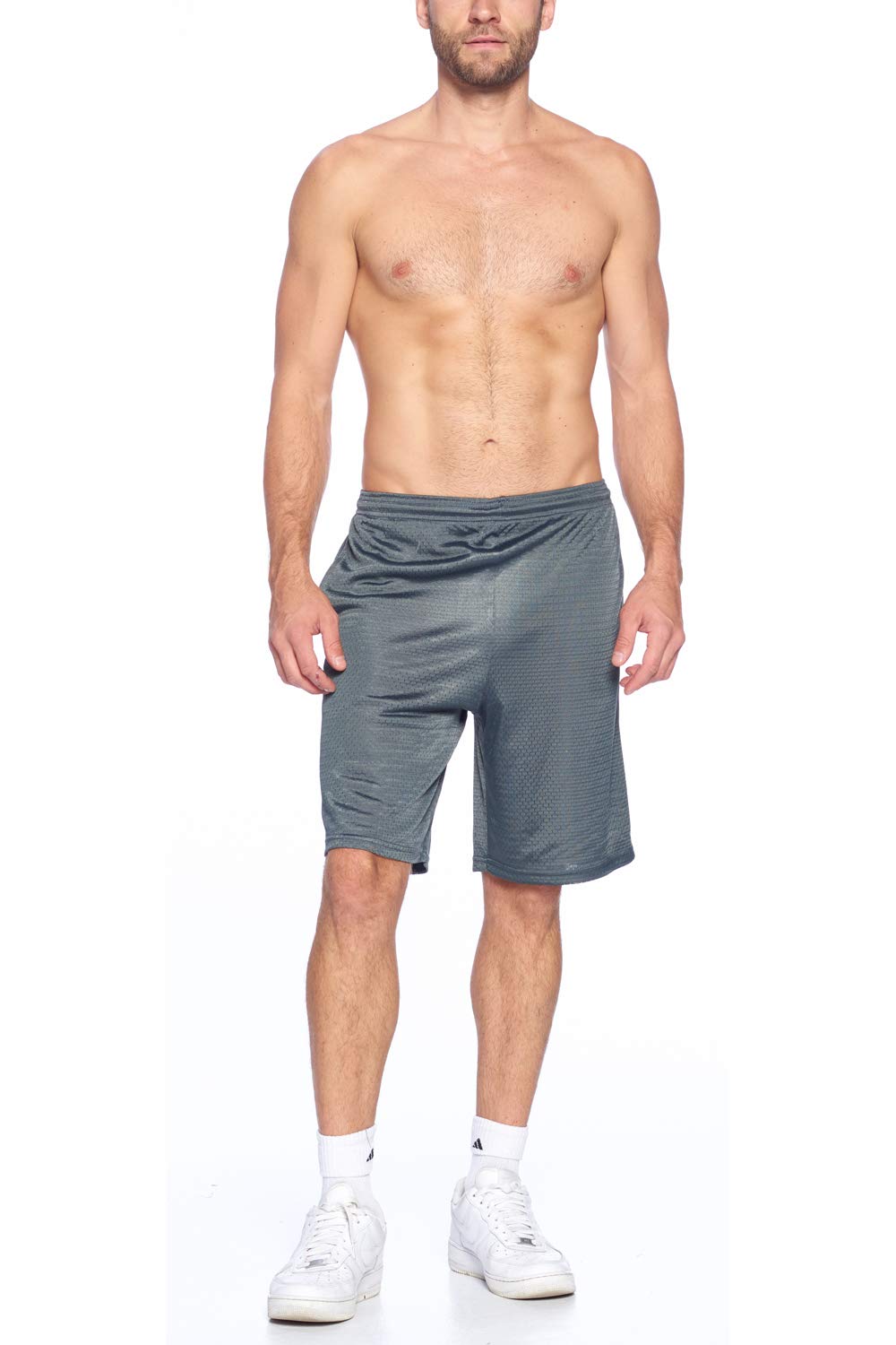 PROGO USA Men's Mesh Shorts with Pockets - Lightweight Fashion - Gym Workout Basketball Running Yoga - Moisture Wicking - Image 5