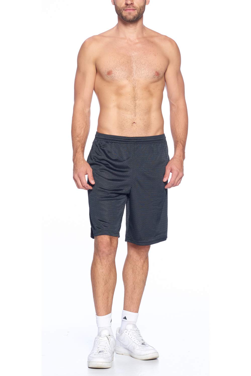 PROGO USA Men's Mesh Shorts with Pockets - Lightweight Fashion - Gym Workout Basketball Running Yoga - Moisture Wicking - Image 5