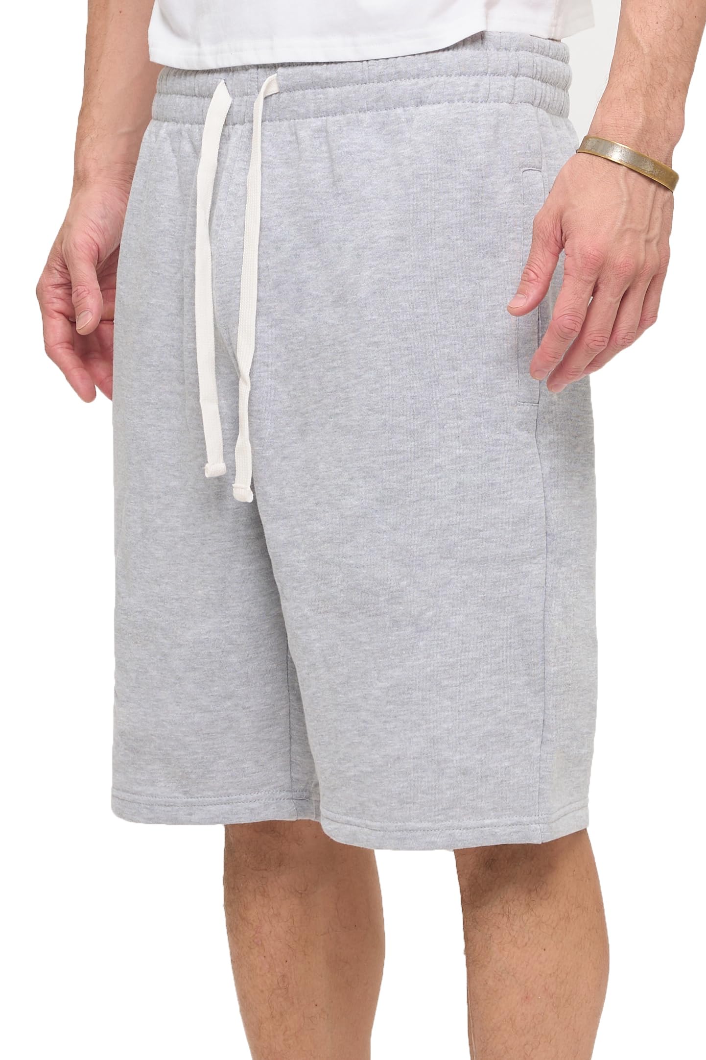 PROGO USA Men’s Shorts – Classic Fleece Workout Shorts - Men Shorts Casual with Elastic Waist - Image 3